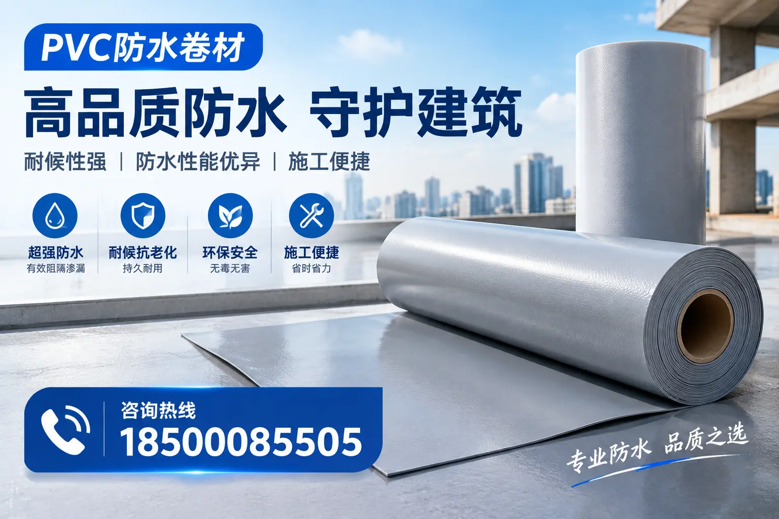 PVC防水卷材的防水效果评测，适合佳木斯的科学依据